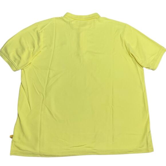 Tommy Bahama Men’s Yellow Polo with Blue Logo Size 3XT EUC - Picture 4 of 7